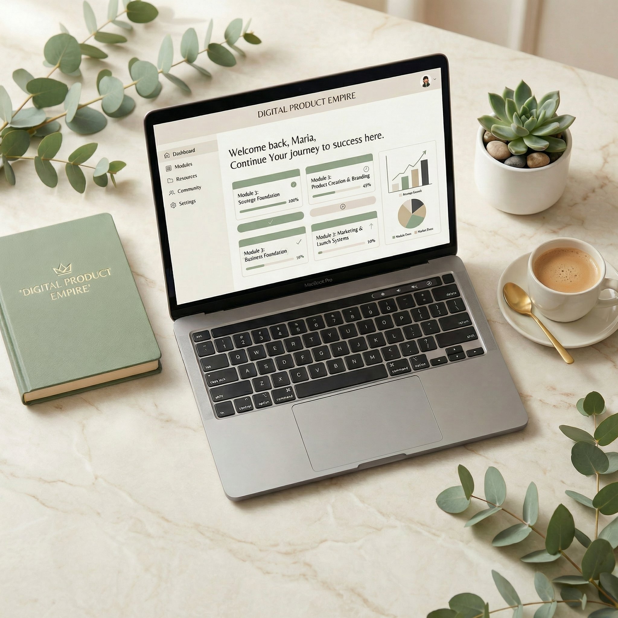 Digital Product Empire course - Complete blueprint for creating, launching, and scaling profitable digital products for solopreneurs